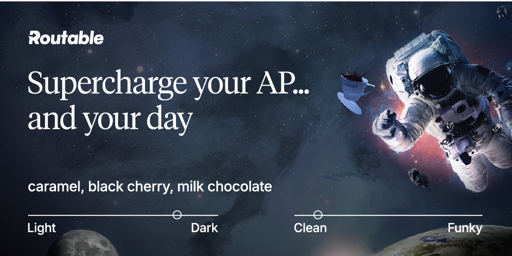 Routable coffee bag labeled The Classic, featuring notes of caramel, black cherry, and milk chocolate, highlighting its Ethiopian origin and medium-dark roast profile.