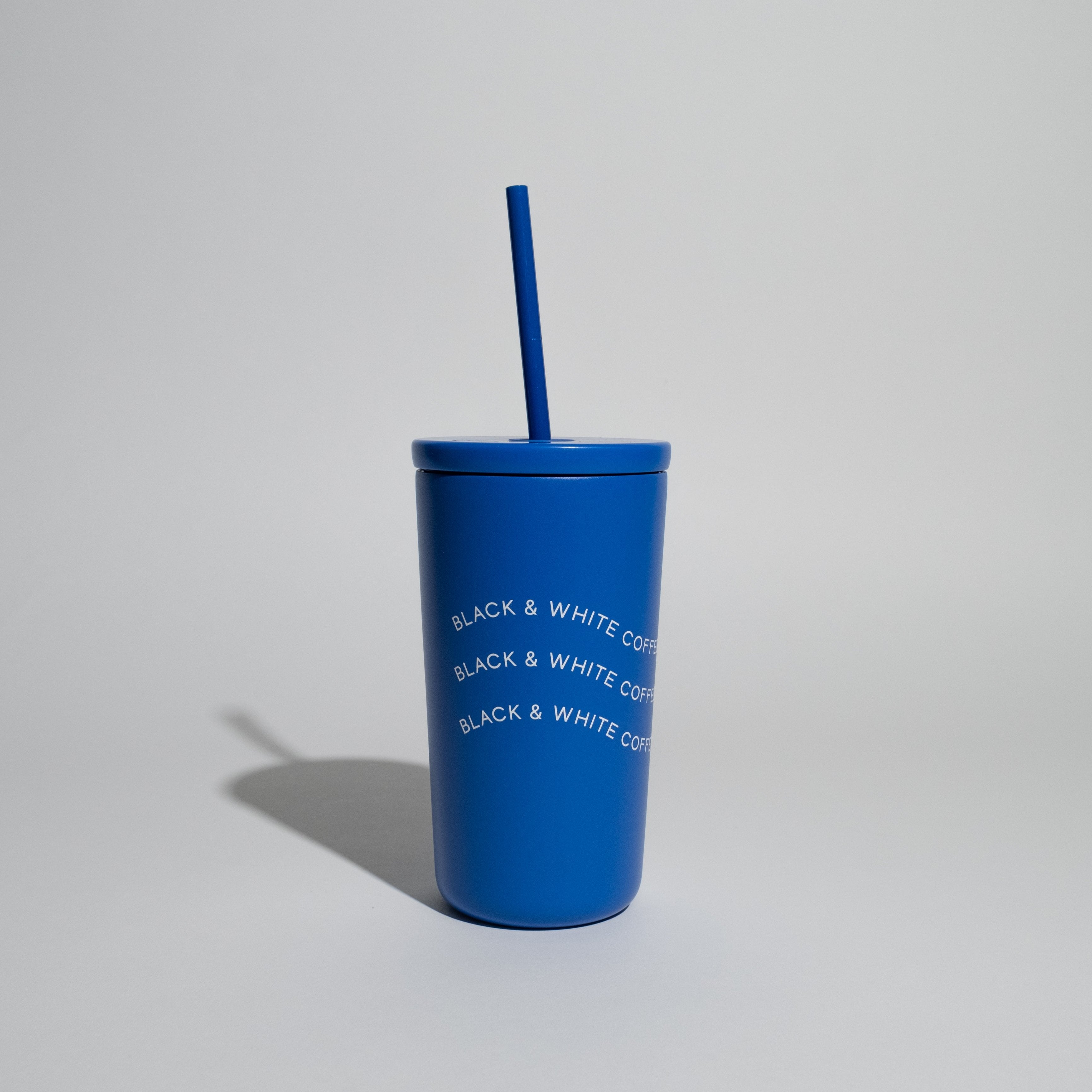 B&W Created Co. Cold Cup with twist-on lid, 16oz, double-walled stainless steel, designed for specialty coffee, fits cup holder, BPA free.