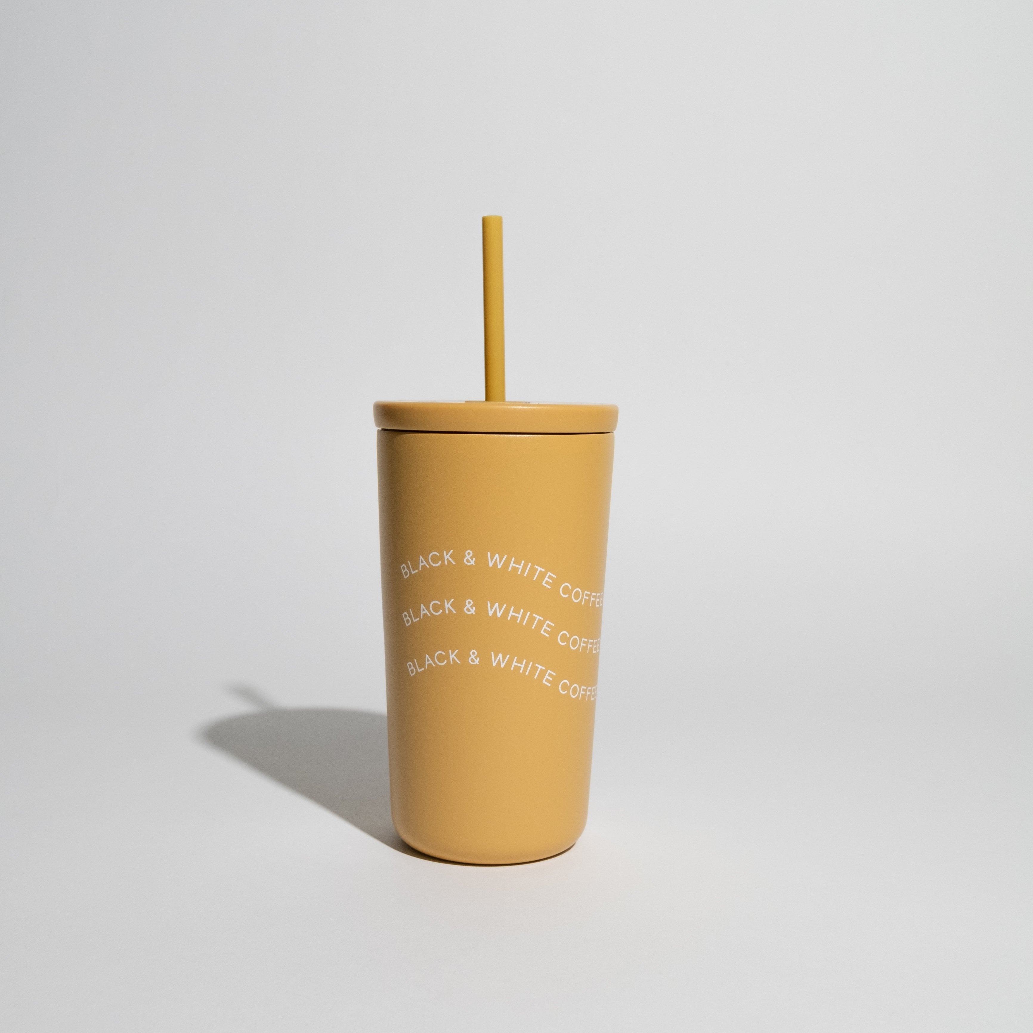 B&W Created Co. Cold Cups featuring a 16oz stainless steel, double-walled design with a twist-on lid, ideal for keeping beverages hot or cold.