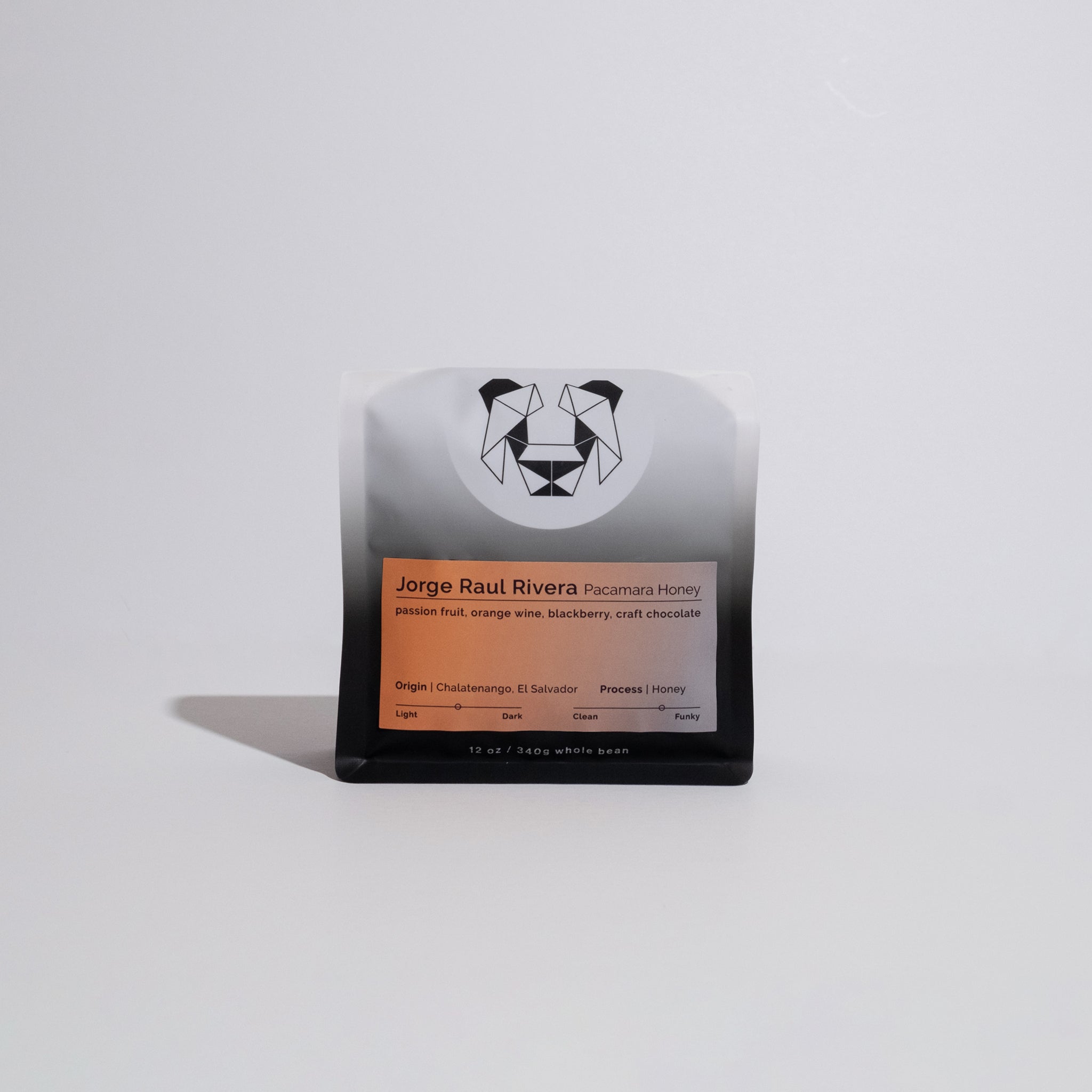 Jorge Raul Rivera - Pacamara Honey coffee, showcasing its honey processing method and unique flavor profile, produced at Finca Santa Rosa in Chalatenango, El Salvador.