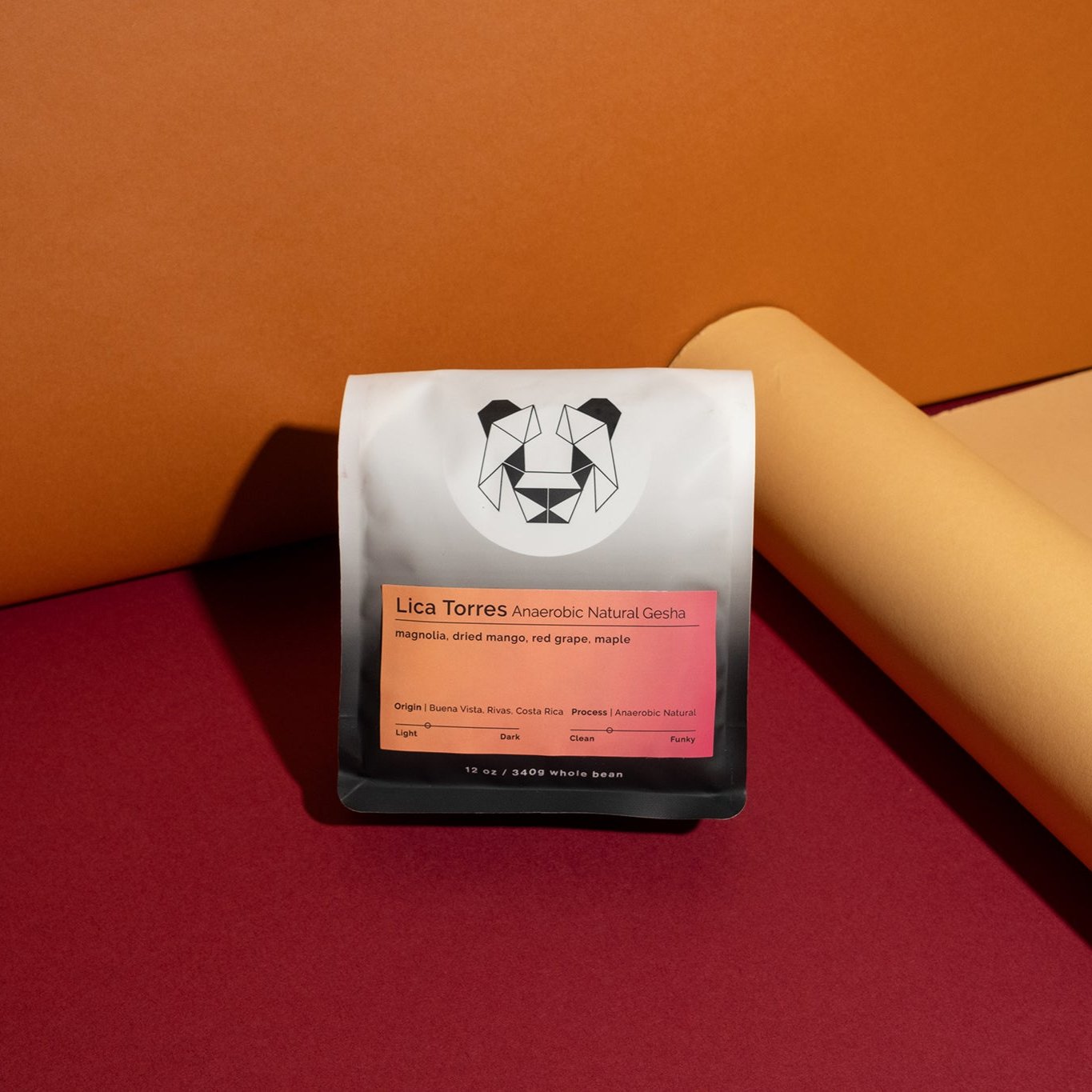 Lica Torres - Anaerobic Natural Gesha coffee from Costa Rica, showcasing distinct Gesha floral notes, fruity flavors, and a full, sweet body.