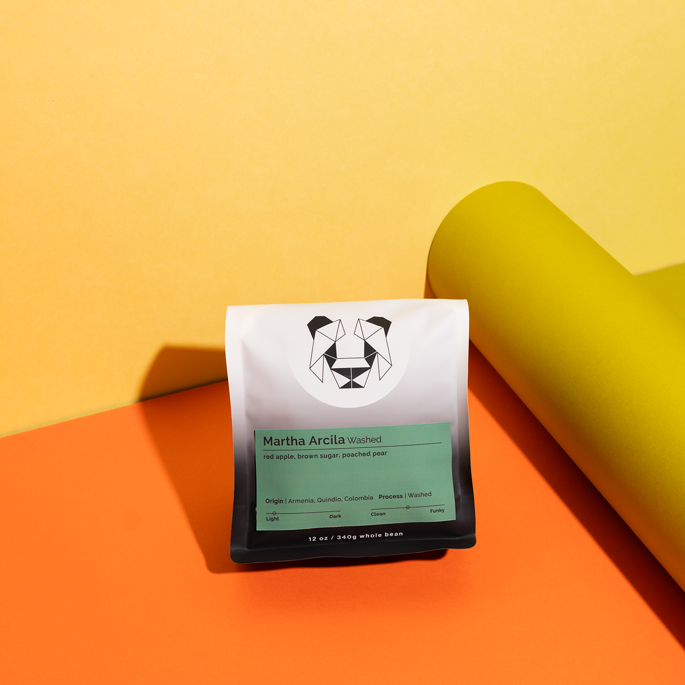 Martha Arcila - Washed coffee, highlighting a classic, vibrant brew from Finca La Leone, Armenia, Colombia with a sweet, confectionary flavor profile.