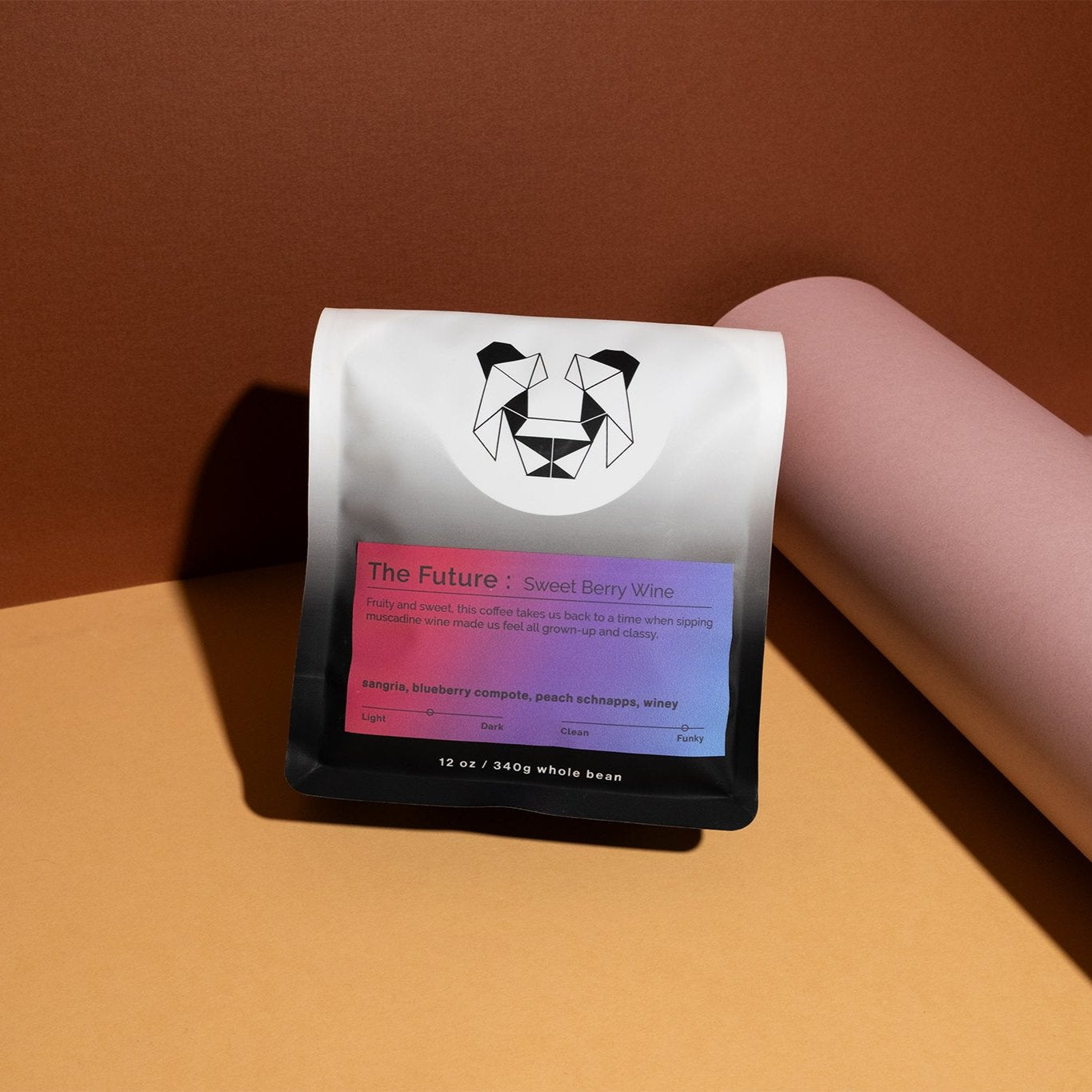 The Future - Sweet Berry Wine coffee blend featuring co-fermented Colombian and Ethiopian beans, inspired by fruity, sweet flavors and the comedic spirit of Dr. Steve Brule.