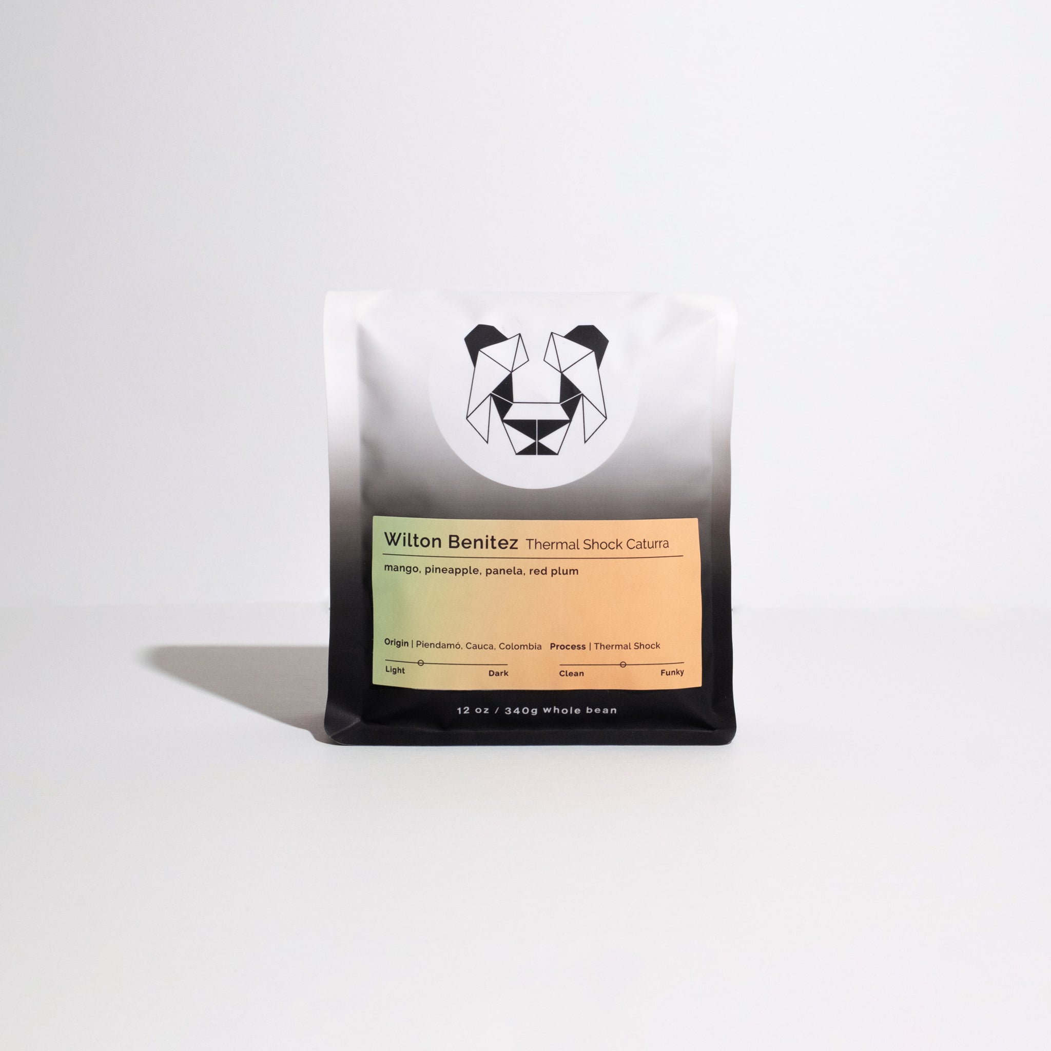 Wilton Benitez - Thermal Shock Caturra coffee packaging, showcasing innovative processing methods and unique Colombian coffee varietals from Granja El Paraiso-92.
