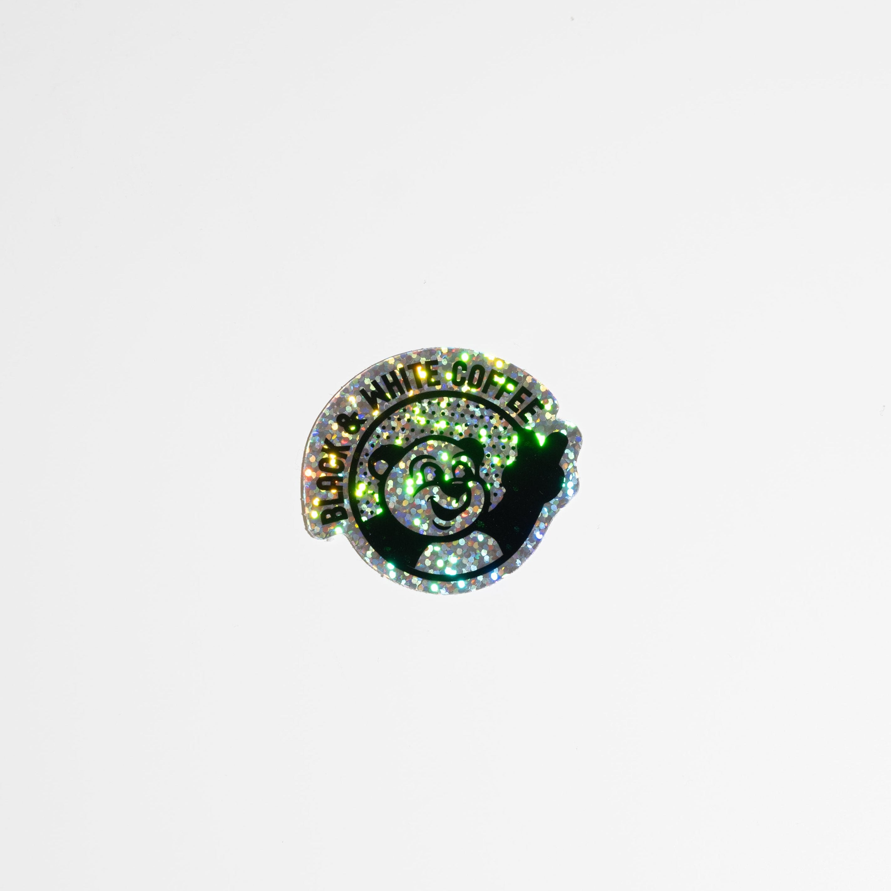 Summer Fun Glitter Panda Sticker by Bear Roach, featuring a playful panda design, 2 x 1.83, perfect for adding colorful flair to your collection.