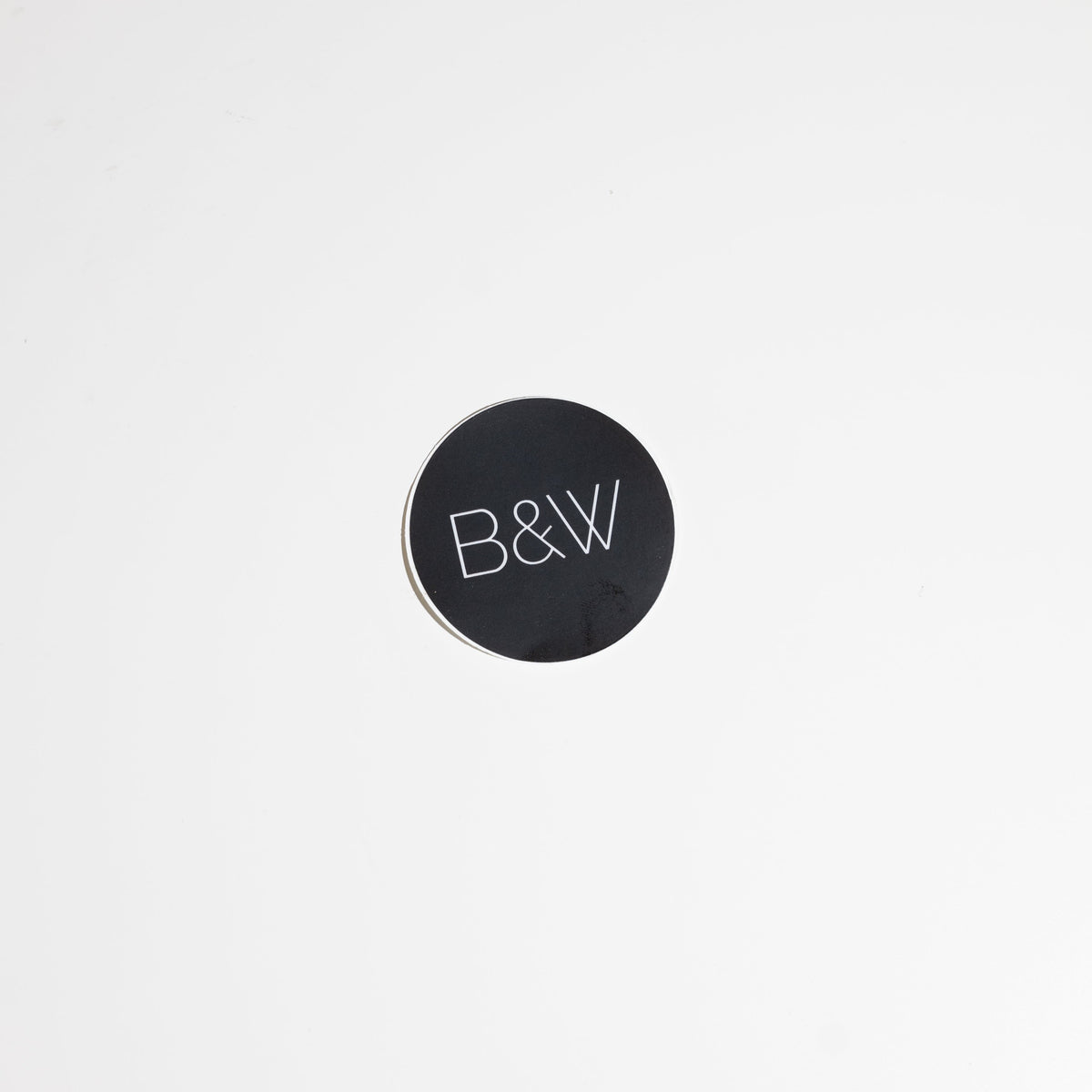 B&W Classic Logo Sticker | Merchandise | Black & White Coffee Roasters
